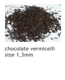 chocolate vermicelli size 1,3mm