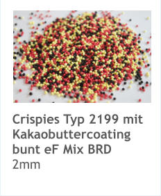 Crispies Typ 2199 mit Kakaobuttercoating bunt eF Mix BRD 2mm