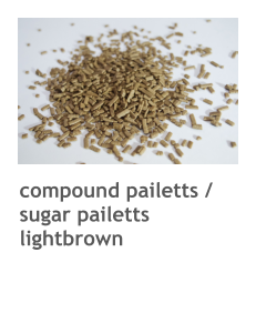compound pailetts / sugar pailetts lightbrown