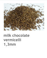milk chocolate vermicelli 1,3mm