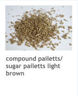 compound pailetts/ sugar pailetts light brown