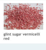 glint sugar vermicelli red