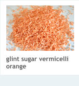 glint sugar vermicelli orange